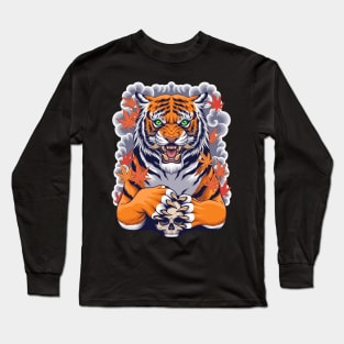 Tiger skull Long Sleeve T-Shirt